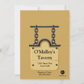 Uithangbord van de Herberg Uitnodiging (Achterkant)