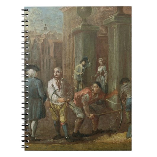Uithangbord voor een straatmaker, c.1725 (olieverf notitieboek (Voorkant)