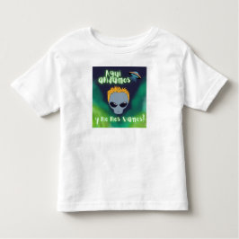 uitheemse aqui estamos y no nos vamos , ufo , extr kinder shirts