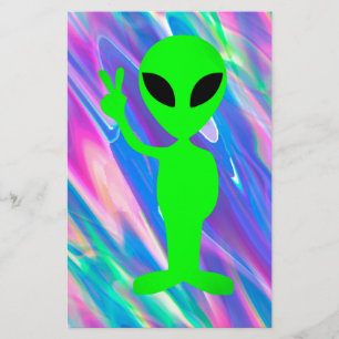 uitheemse hologram briefpapier