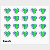 uitheemse hologram hart sticker (Vel)