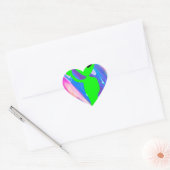 uitheemse hologram hart sticker (Envelop)