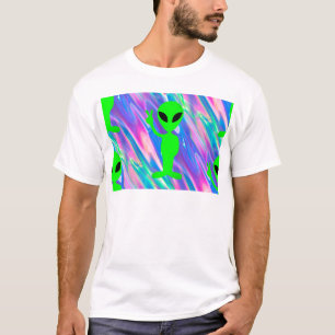 uitheemse hologram t-shirt