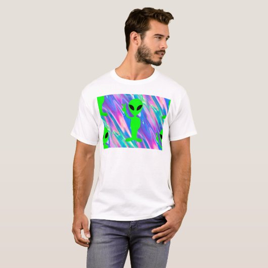 uitheemse hologram t-shirt (Voorkant volledig)