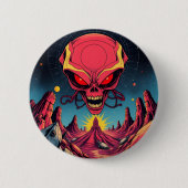 uitheemse invasie ronde button 5,7 cm (Voorkant)