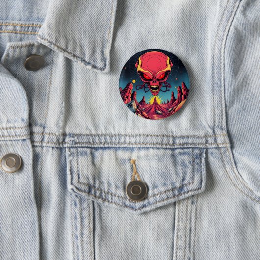 uitheemse invasie ronde button 5,7 cm (In situ)