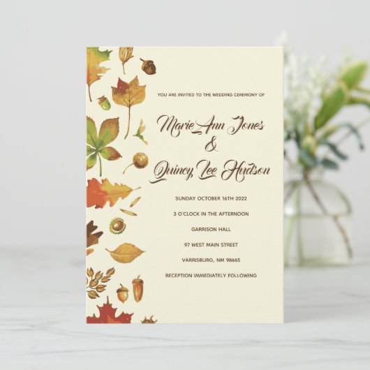  uitingen van de ridderbruiloft kaart (Staand voorkant)