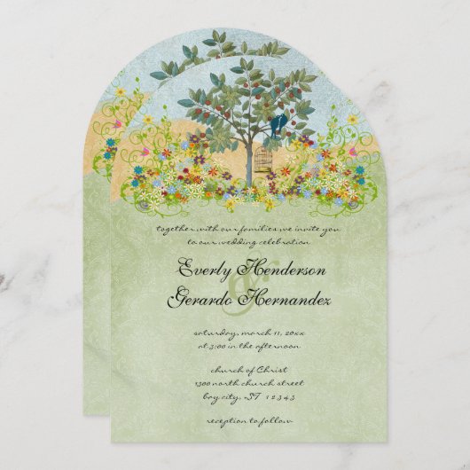  uitingen van gevechtsvogels op de fruitbomen kaart (Voorkant / Achterkant)