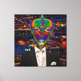 Uitje van een buitenaards wezen canvas afdruk
