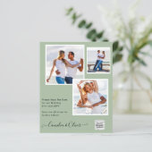 UITKERING Foto Huwelijksuitnodiging Bewaar Datum Q (Staand voorkant)