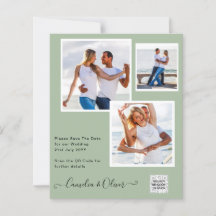 UITKERING Foto Huwelijksuitnodiging Bewaar Datum Q