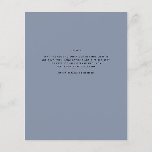 UITKERING Foto Huwelijksuitnodiging Bewaar Datum Q Flyer (Achterkant)