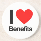 uitkeringen uit de liefde zandsteen onderzetter (Voorkant)