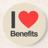 uitkeringen uit de liefde zandsteen onderzetter (Voorkant)