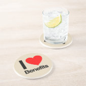 uitkeringen uit de liefde zandsteen onderzetter (Zijkant)