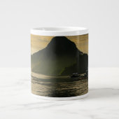 Uitkigger bij zonsondergang grote koffiekop (Voorkant)
