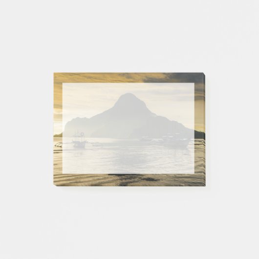 Uitkigger bij zonsondergang post-it® notes (Voorkant)