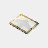 Uitkigger bij zonsondergang post-it® notes (Schuin)