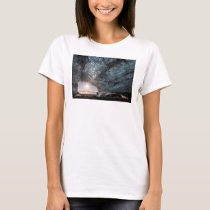 Uitkijkend vanuit een ijsgrot, IJsland T-shirt