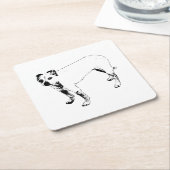 uitkijkpost met lantaarnverlichting kartonnen onderzetters (Schuin)