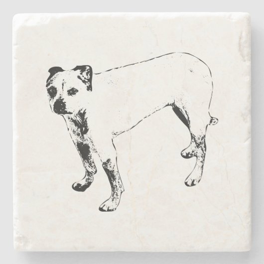 uitkijkpost met lantaarnverlichting stenen onderzetter (Voorkant)