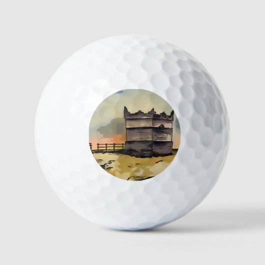 Uitkijktoren Rivington Pike Golfballen (Voorkant)