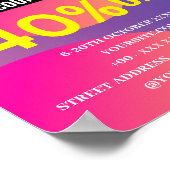 UITKLARING SALE KORTING SHOP POSTER (Hoek)