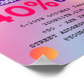 UITKLARING SALE KORTING SHOP POSTER (Hoek)