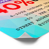 UITKLARING SALE KORTING SHOP POSTER (Hoek)