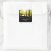 Uitklaringsdienst voor trekkerbomen vierkante sticker (Tas)