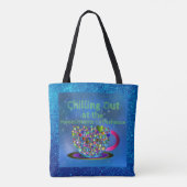 Uitkoelen in het koffiehuis MoonDreams Tote Bag (Achterkant)