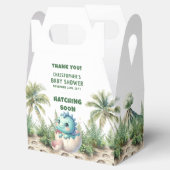 Uitkomen Binnenkort Baby Boy Dinosaur Party Favori Bedankdoosjes (Geopend)