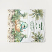 Uitkomen Binnenkort Baby shower Achtergrond Blue D Wandkleed (Voorkant (horizontaal))