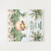 Uitkomen Binnenkort Baby shower Achtergrond Schatt Wandkleed (Voorkant (horizontaal))