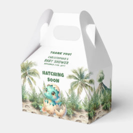 Uitkomen Binnenkort Baby shower Dinosaurus Favorie Bedankdoosjes