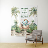 Uitkomen Binnenkort Baby shower Party Achtergrond  Wandkleed (In situ)