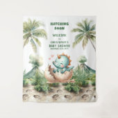 Uitkomen Binnenkort Baby shower Party Achtergrond  Wandkleed (Voorkant)