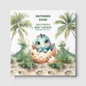 Uitkomen Binnenkort Boy Baby Gast Keepsake Gastenboek (Voorkant)