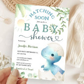 Uitkomen Binnenkort Dinosaurus Baby shower Boy Bla Kaart
