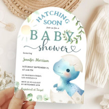 Uitkomen Binnenkort Dinosaurus Baby shower Boy Bla
