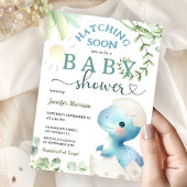 Uitkomen Binnenkort Dinosaurus Baby shower Boy Bla Kaart