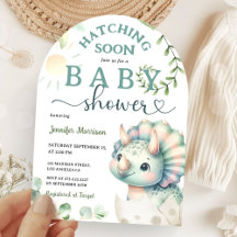 Uitkomen Binnenkort Dinosaurus Baby shower Girl Ar