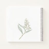 Uitkomen binnenkort kleine vogel baby shower gaste notitieboek (Achterkant)