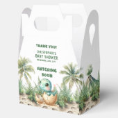 Uitkomen Binnenkort Schattige Dinosaurus Baby Boy  Bedankdoosjes (Geopend)