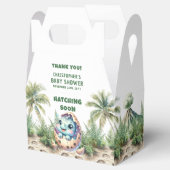 Uitkomen Binnenkort Schattige Dinosaurus Baby Boy  Bedankdoosjes (Geopend)