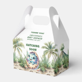 Uitkomen Binnenkort Schattige Dinosaurus Baby Boy  Bedankdoosjes