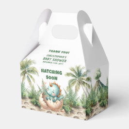 Uitkomen Binnenkort Schattige Dinosaurus Baby Dank Bedankdoosjes