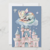 Uitkomen Binnenkort Schattige Little Dragon Baby s Kaart (Achterkant)