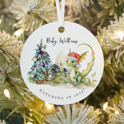 Uitkomen in 2024 | Baby Dragon Eggs Zodiac Metalen Ornament (Insitu)