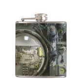 uitkomen op een oude retro-onderzeeër heupfles (Voorkant)